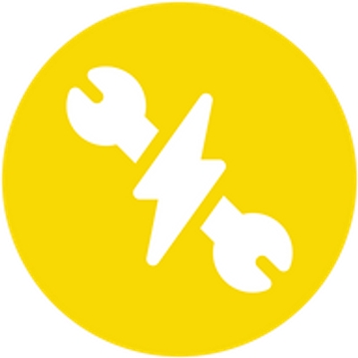 Uw electricien: D.E.W. logo